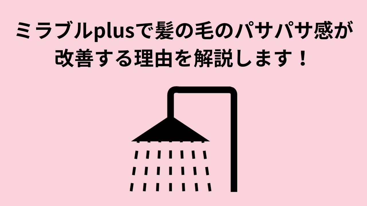 ミラブルplusで髪の毛のパサパサ感が改善する理由を解説します！