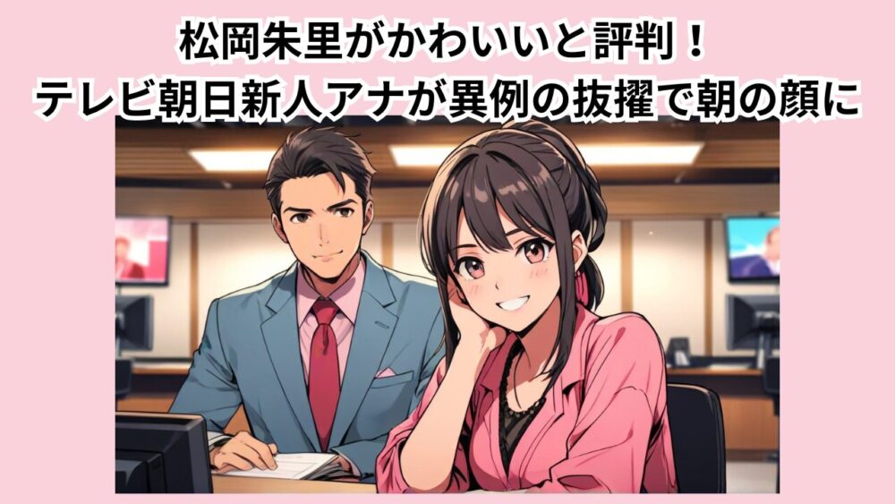 松岡朱里がかわいいと評判！テレビ朝日新人アナが異例の抜擢で朝の顔に